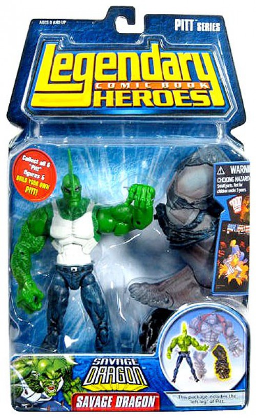 Marvel Legendary Heroes PITT Series Savage Dragon Action Figure [With ...