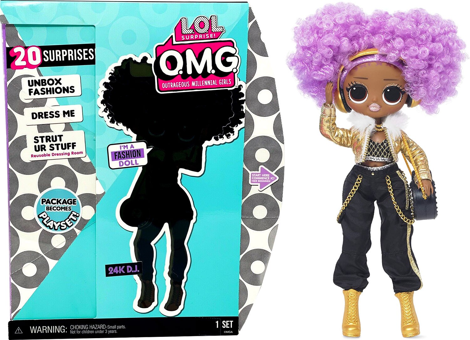 LOL Surprise OMG Series 3.8 24K D.J. Fashion Doll | eBay