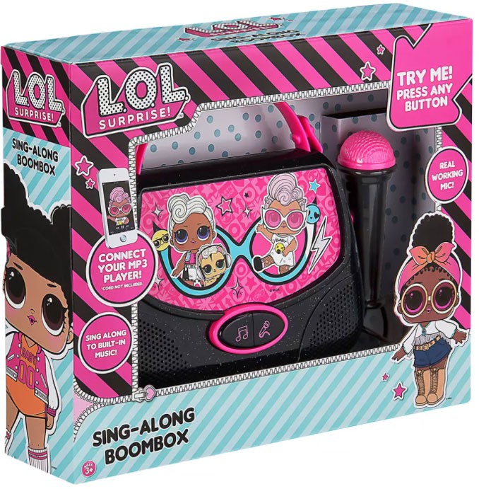 lol surprise sing along boombox
