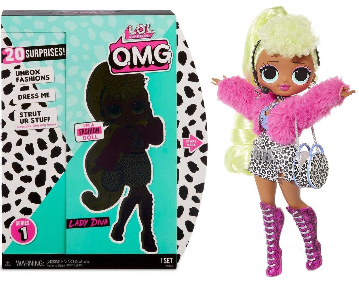 Lol Surprise Lady Diva Omg Fashion Doll Collectible Lol Surprise Lady ...