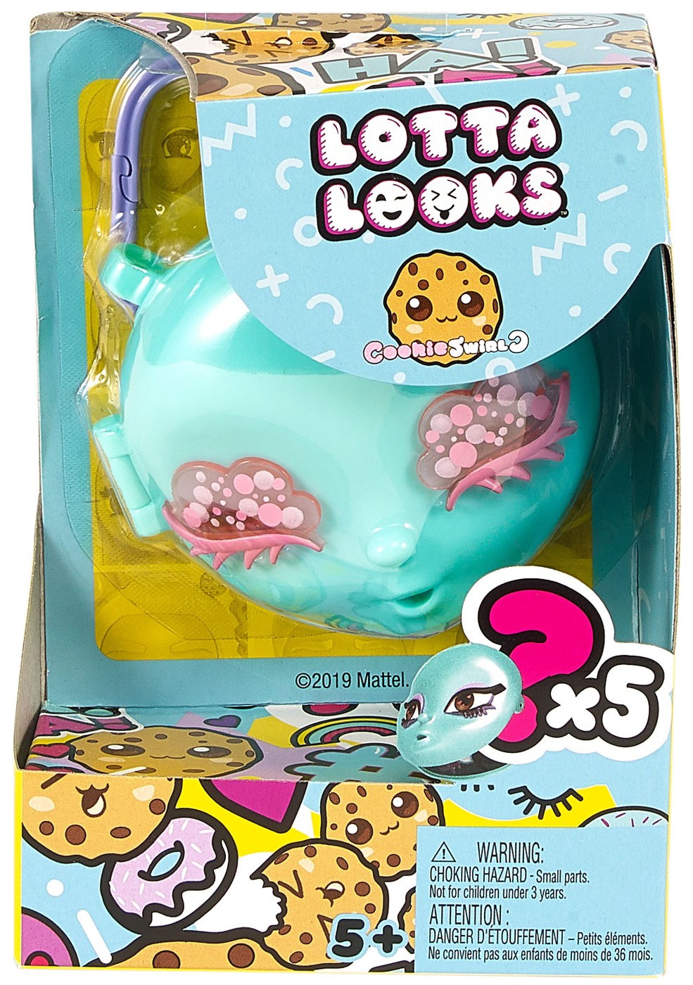 Multicolor Lotta Looks Mattel Cookie Swirl Donut Bunny Mood Pack with Plug//Play Pieces for Children