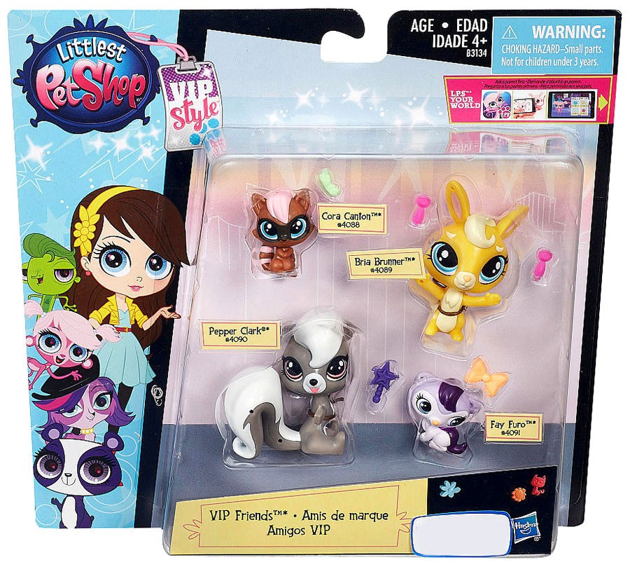 Littlest Pet Shop VIP Friends Exclusive Figure 4Pack 630509331864 eBay