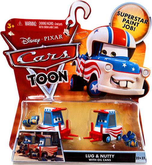 Disney Cars Cars Toon Main Series Lug & Nutty with Oil Cans