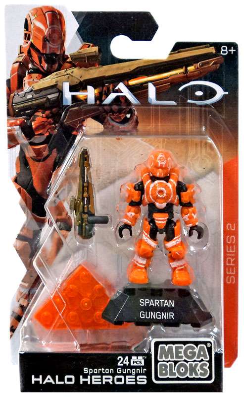 Mega Bloks Halo Heroes Series 2 Spartan Gungnir Mini Figure ...