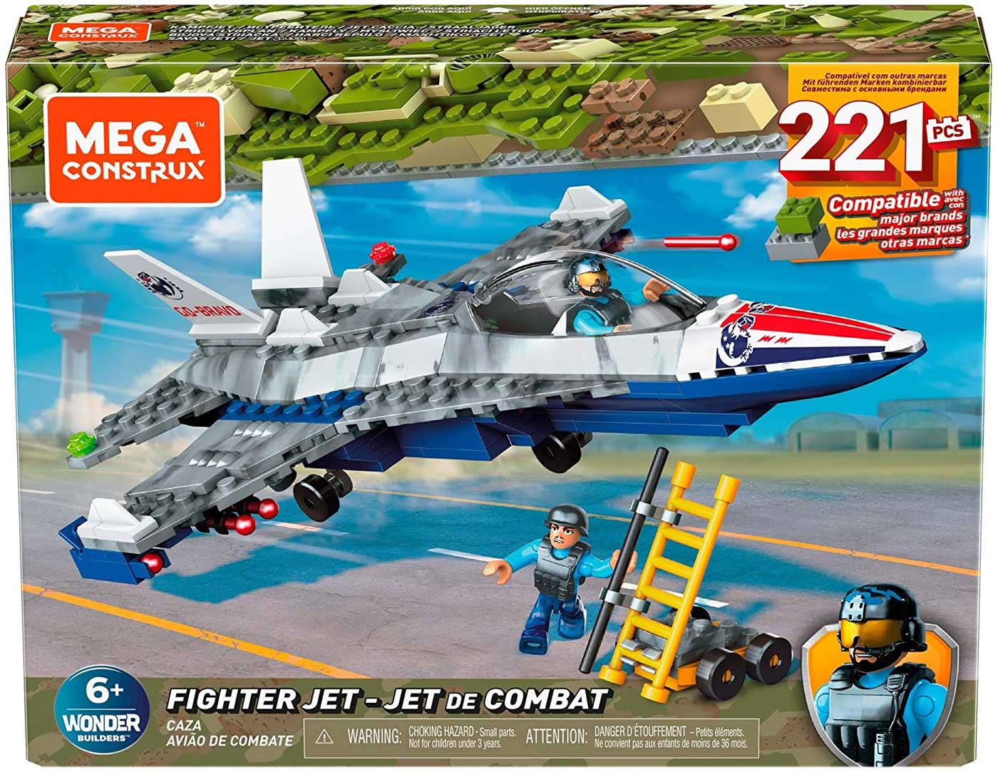 mega construx fighter jet