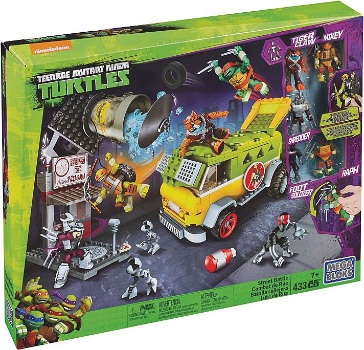 Mega Bloks Teenage Mutant Ninja Turtles Street Battle Exclusive Set ...