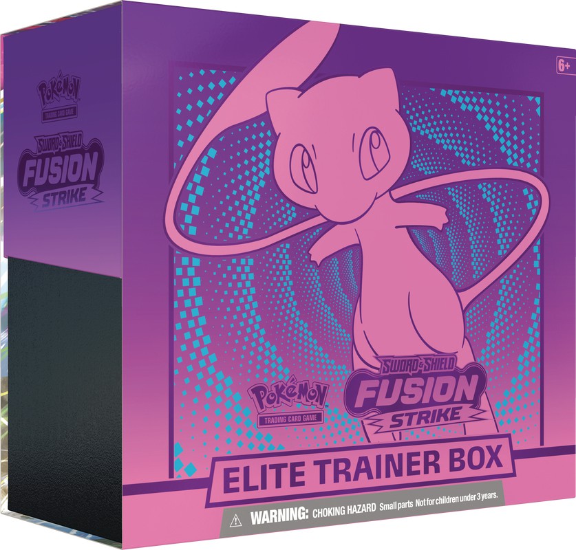 ポケモンカード 英語版 fusion strike ミュウ エリートトレーナー TCG Sword & Shield Fusion Strike Mew Elite Trainer Box