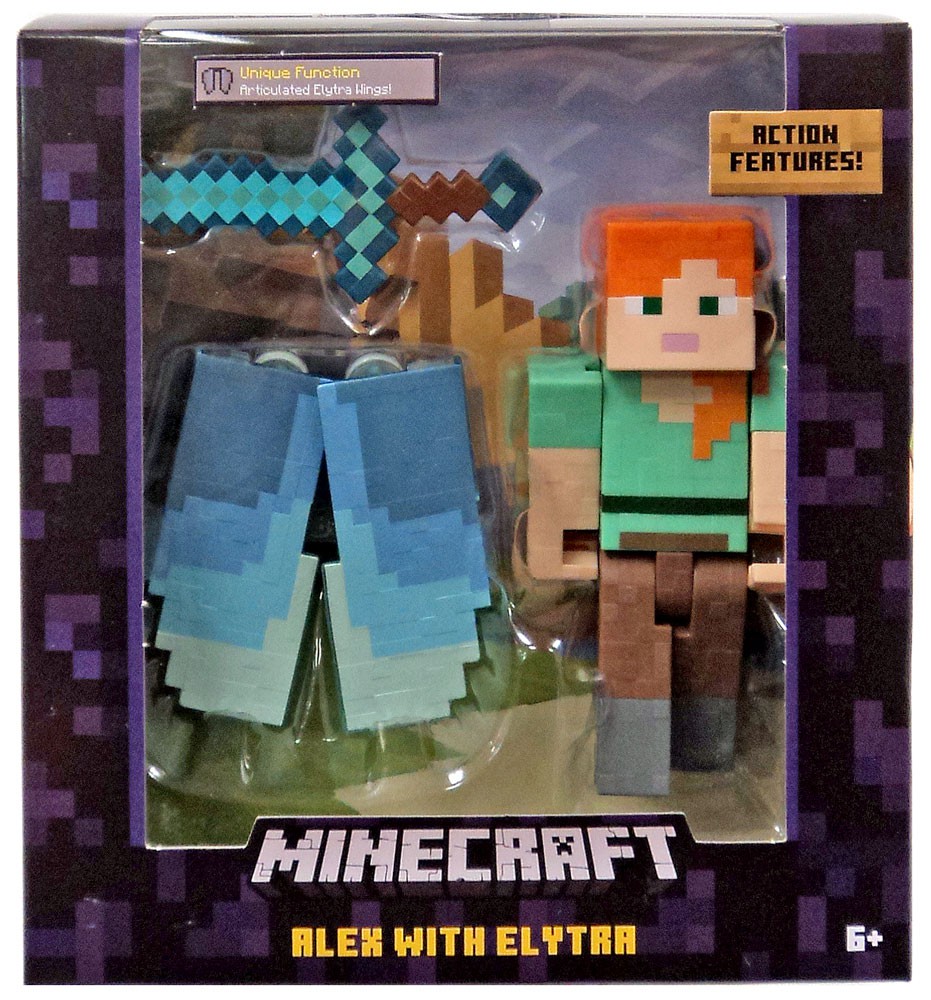 Minecraft Alex With Elytra Action Figure 887961533712 Ebay 