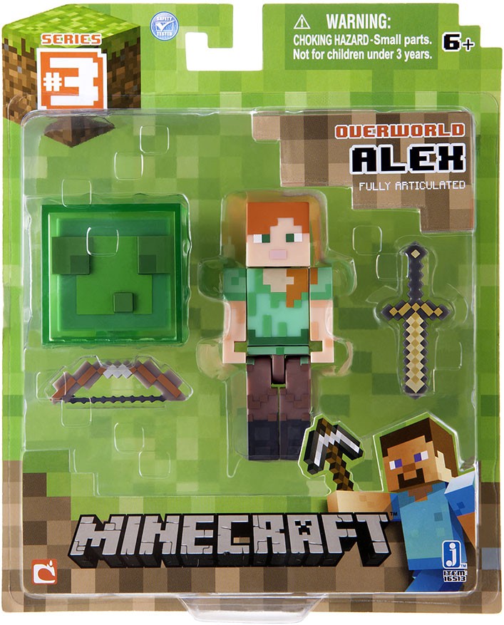 Minecraft Series 3 Alex Slime Box Accessory Action Figure