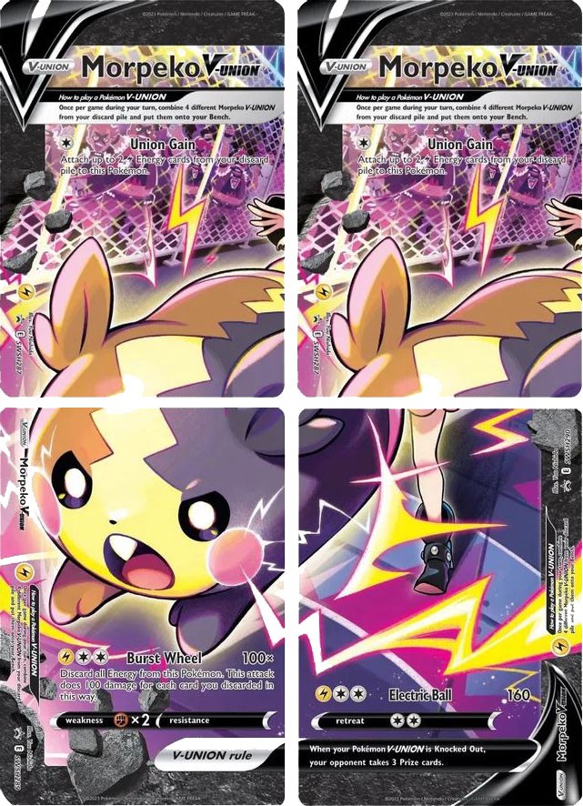 モルペコV-UNION 英語 41枚 TCG Scarlet & Violet Morpeko V-Union Promo Set of 4 Single