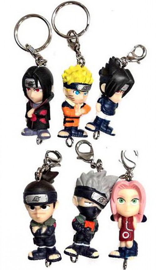 Naruto Set of 6 Mini Figure Keychains [Glow Set] | eBay