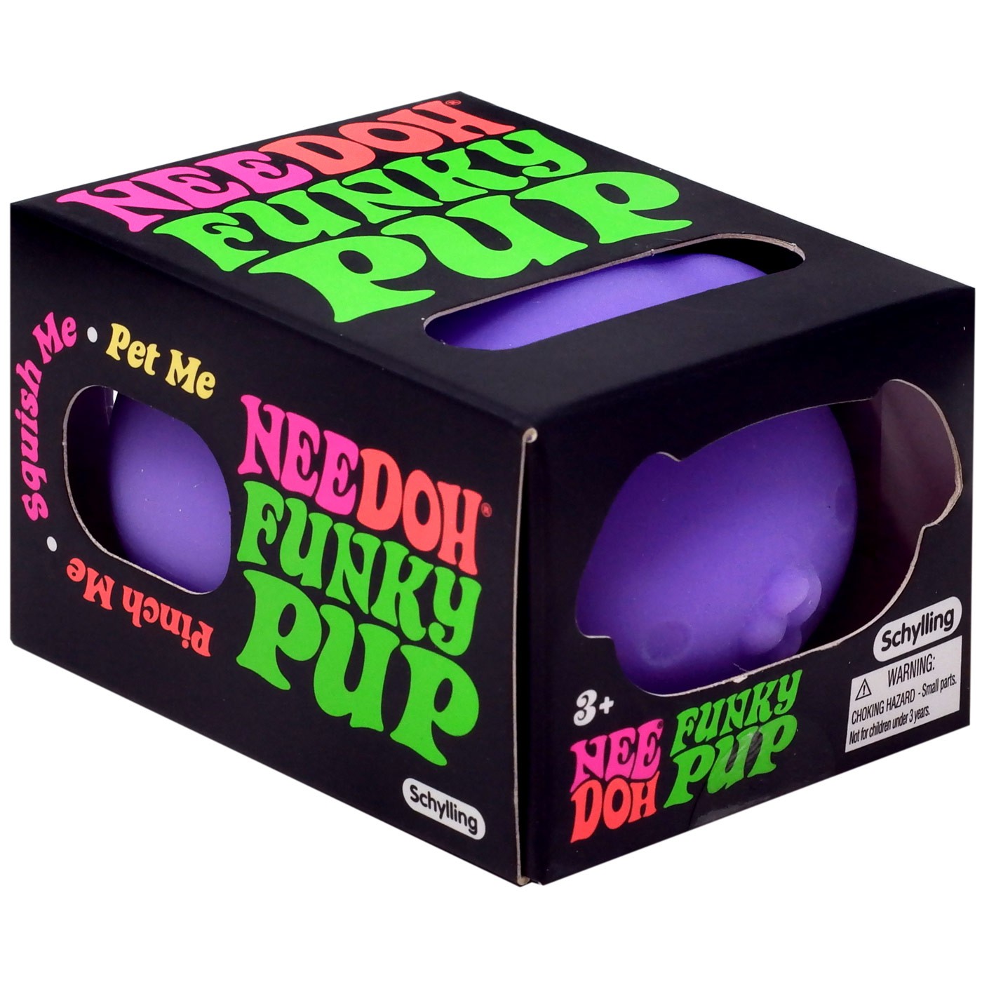 NeeDoh The Groovy Glob Funky Pup Purple 2.5 Small Stress