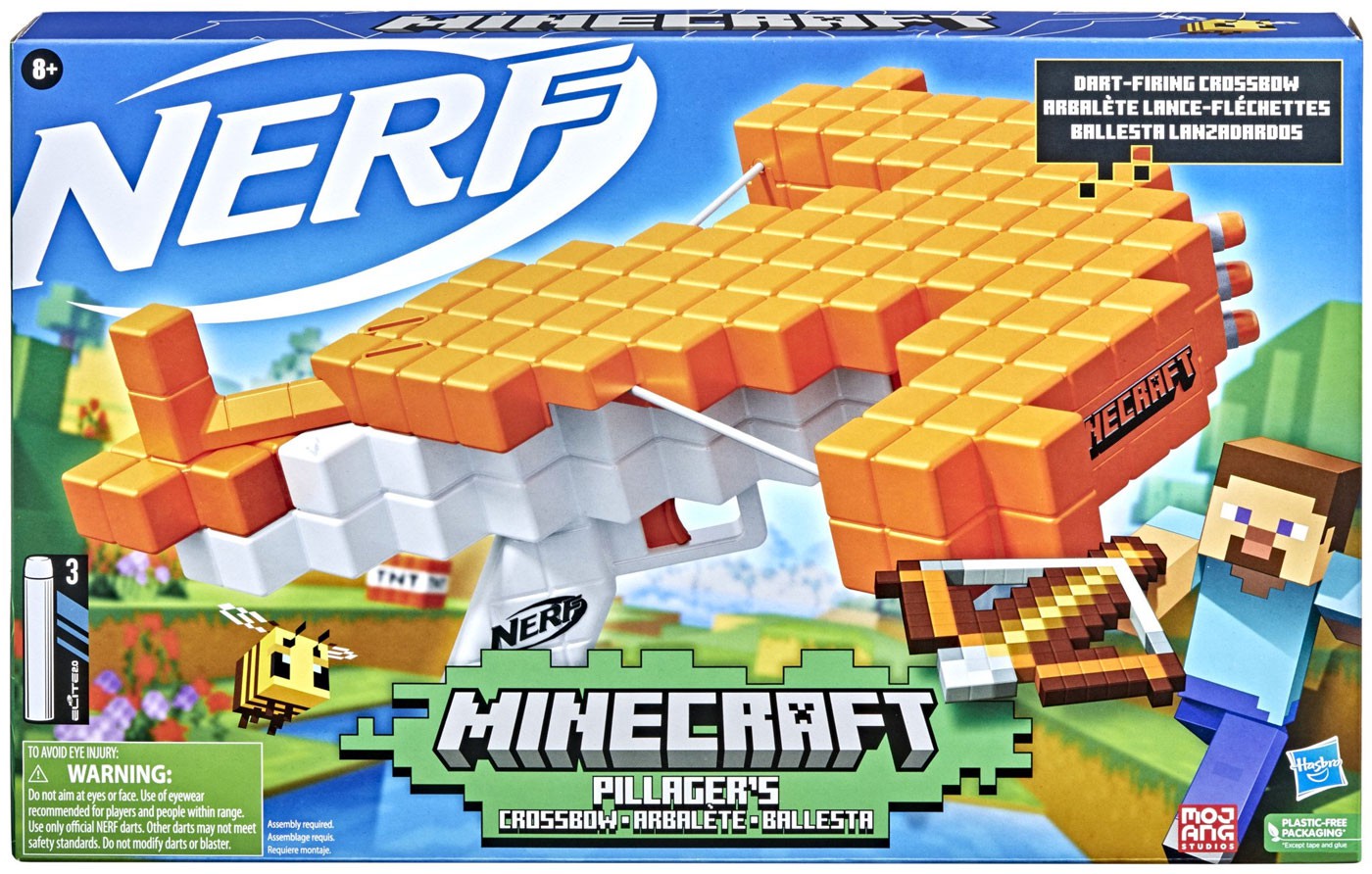 Minecraft Nerf Pillager's Crossbow Blaster | eBay