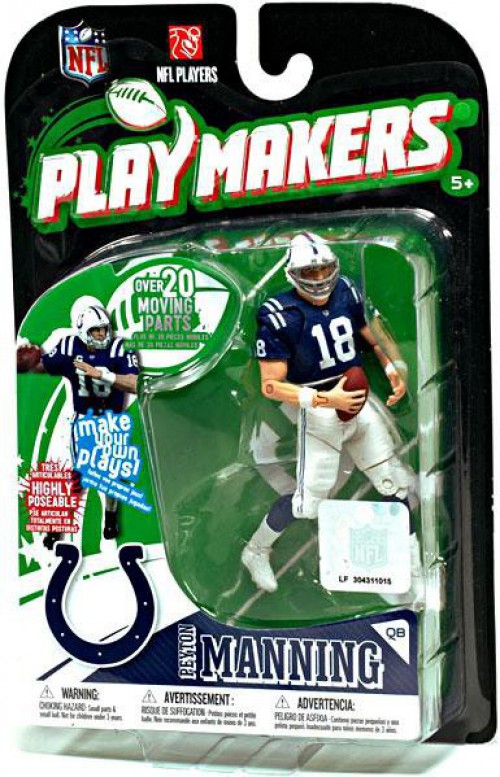 NFL Indianapolis Colts Playmakers Series 1 Peyton Manning Action