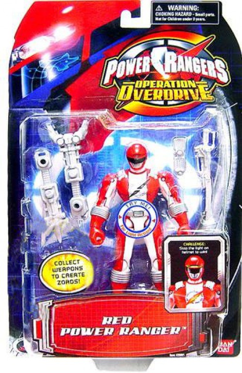 Bandai Toys Power Rangers Operation Overdrive Red Power Ranger Action ...