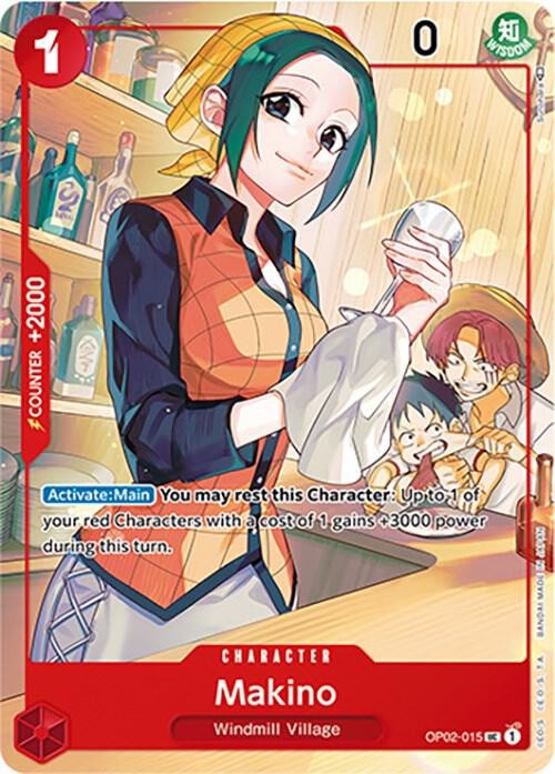 TCG Paramount War Alternate Art Makino OP02-015 [Japanese 1st