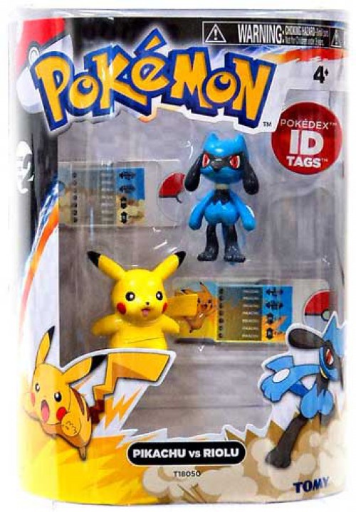 Details About Pokemon Black White Basic Pikachu Vs Riolu Figure 2 Pack