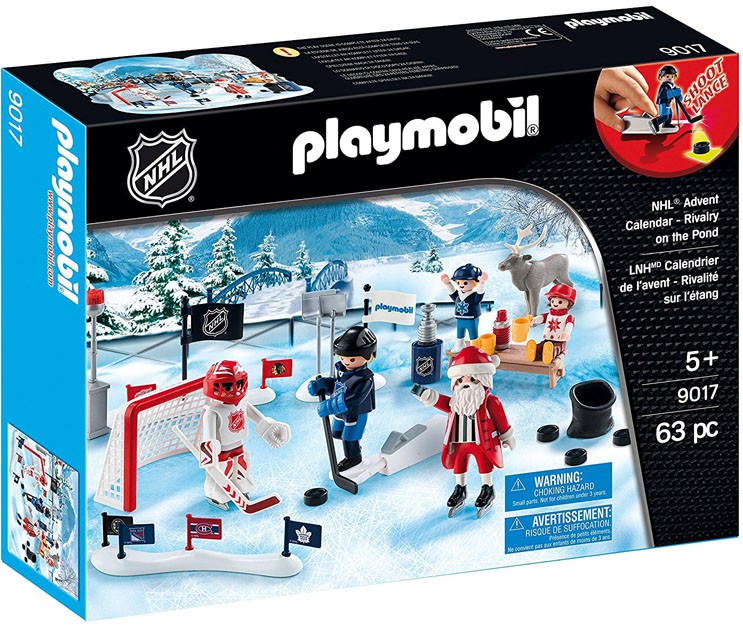 Playmobil NHL Hockey Advent Calendar Rivalry on the Pond Set 9017