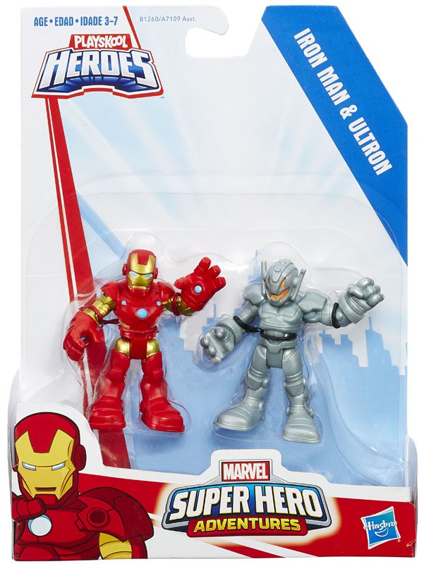Playskool Heroes Marvel Super Hero Squad Gold Iron Man Repulsor Rays