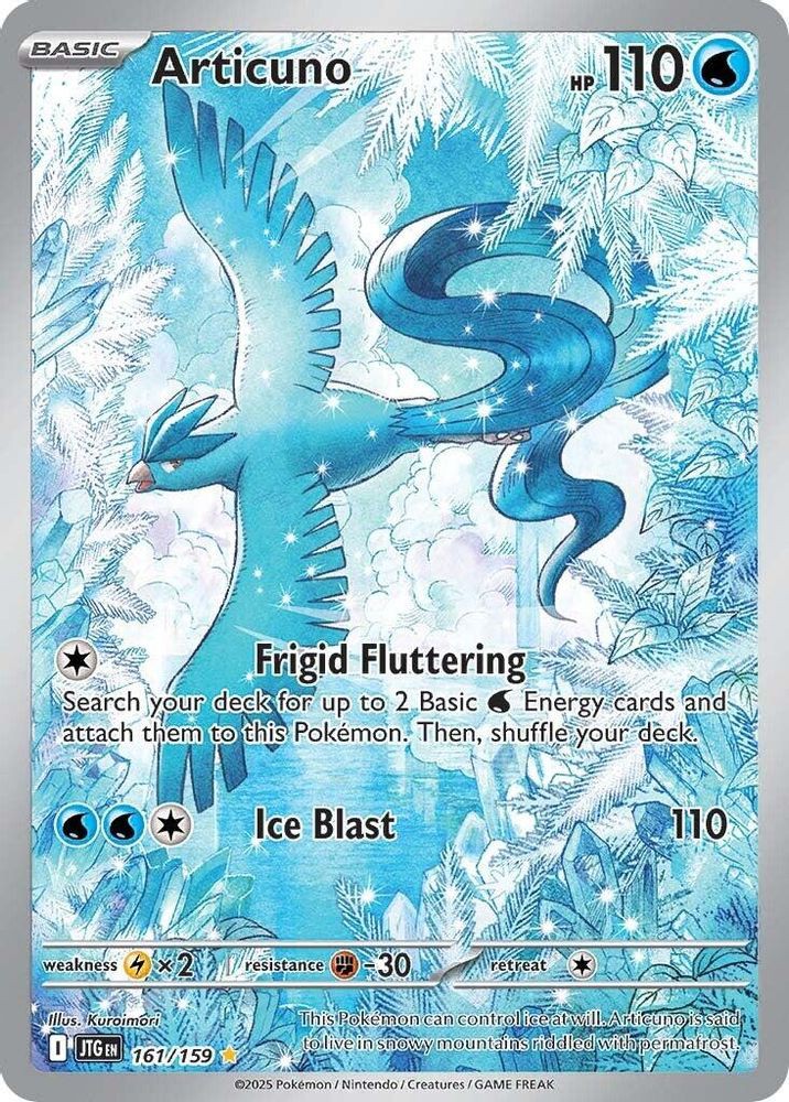 Pokemon TCG Journey Together Illustration Rare Articuno #161 | eBay