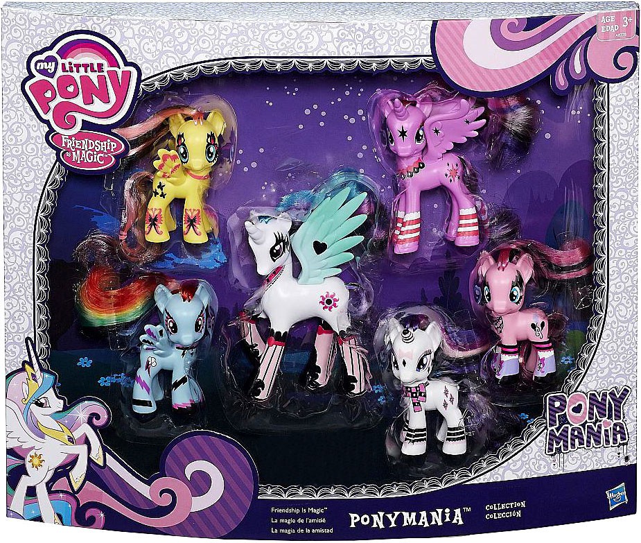 My Little Pony Ponymania Collection Exclusive 3Inch Figure 6Pack