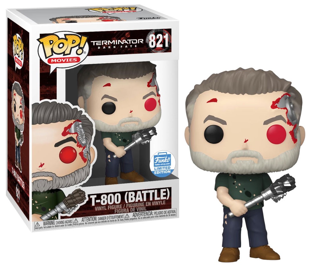 Terminator Dark Fate Funko Pop Movies T 800 Vinyl Figure 821 Battle 4095