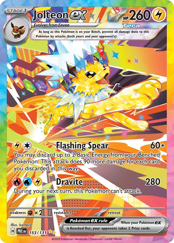 Pokemon TCG Prismatic Evolutions Special Illustration Rare Jolteon