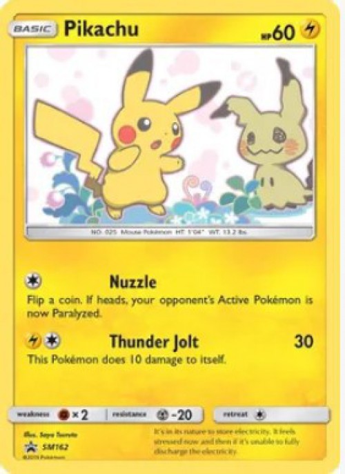Pokemon Sun & Moon Promo Promo Foil Pikachu SM162 | eBay