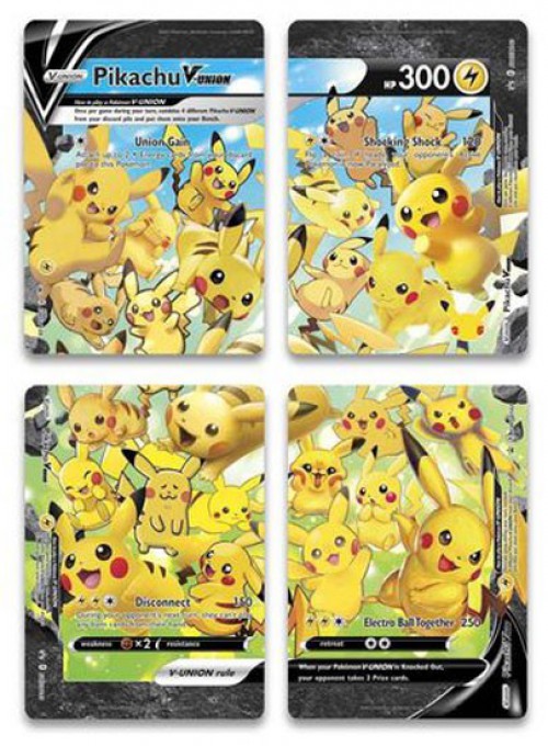 Sword & Shield Promo Pikachu V-Union Set of 4 Single Cards SWSH139