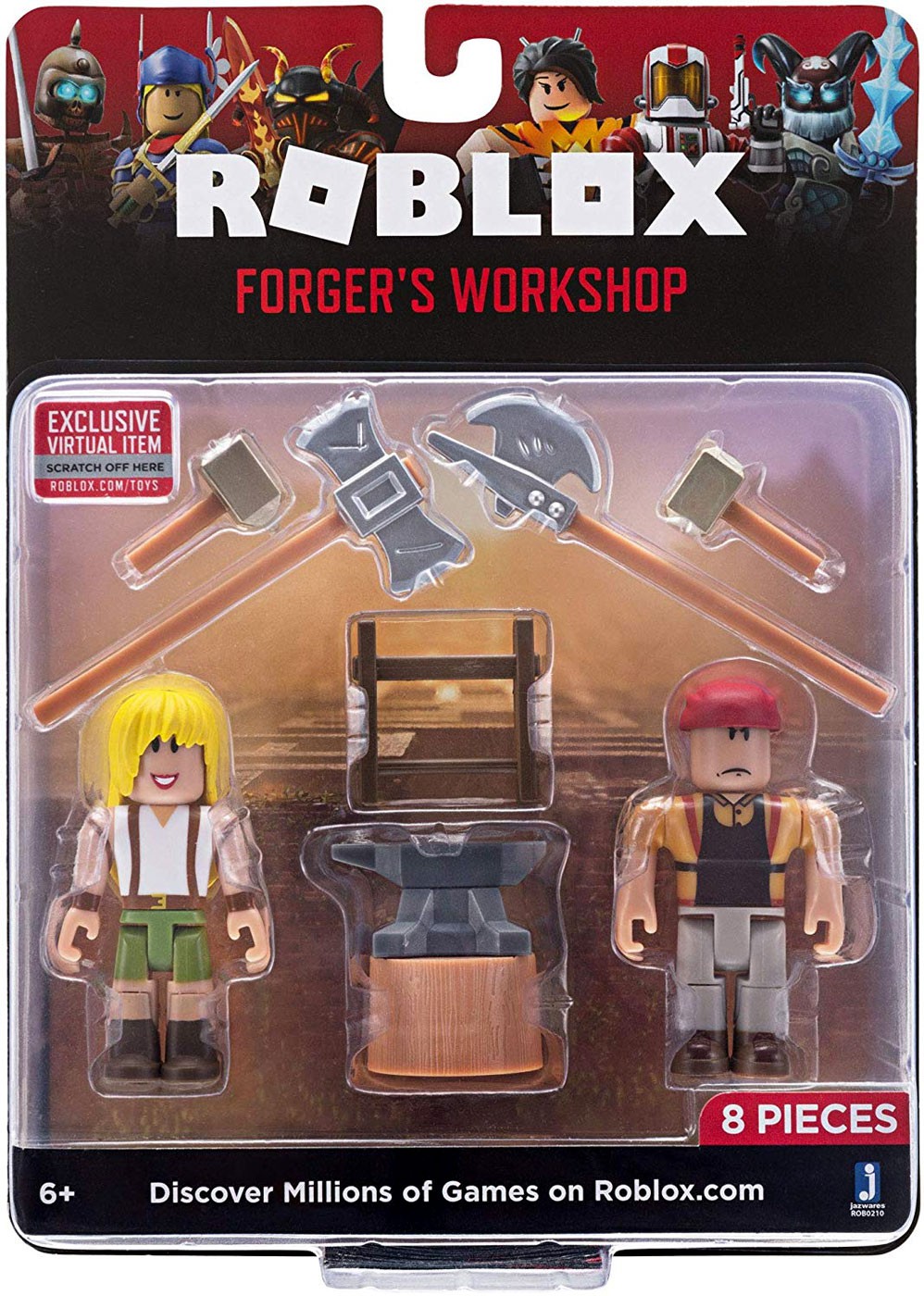 Roblox Swordburst Online Action Figure 2 Pack - mainan roblox murah