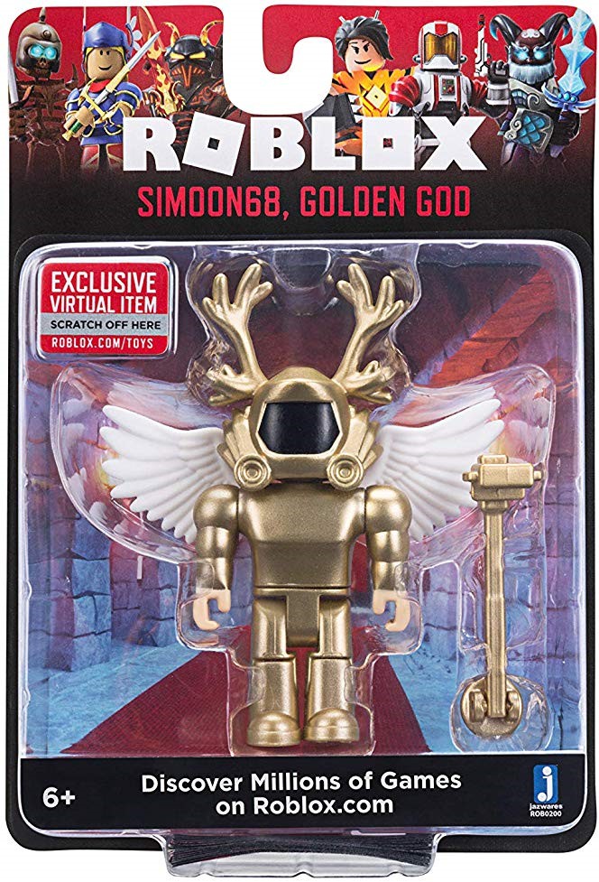 Roblox Simoon68 Golden God Action Figure 191726004059 Ebay - roblox simoon68 golden god with exclusive virtual code new ebay