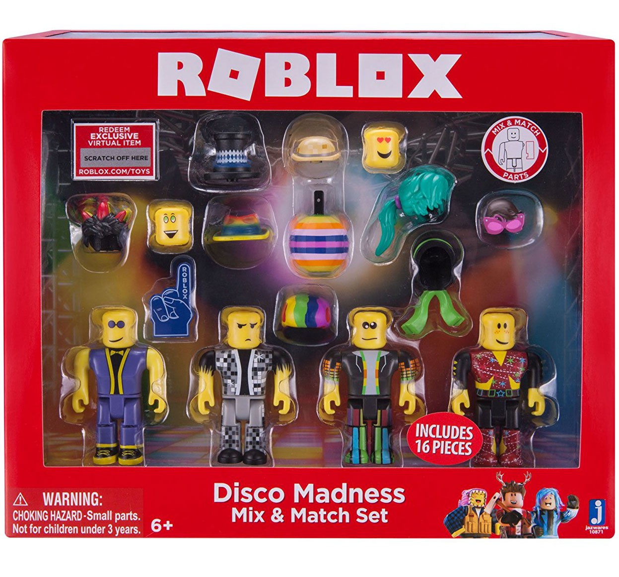 Roblox Mix Amp Match Disco Madness Figure 4 Pack Set