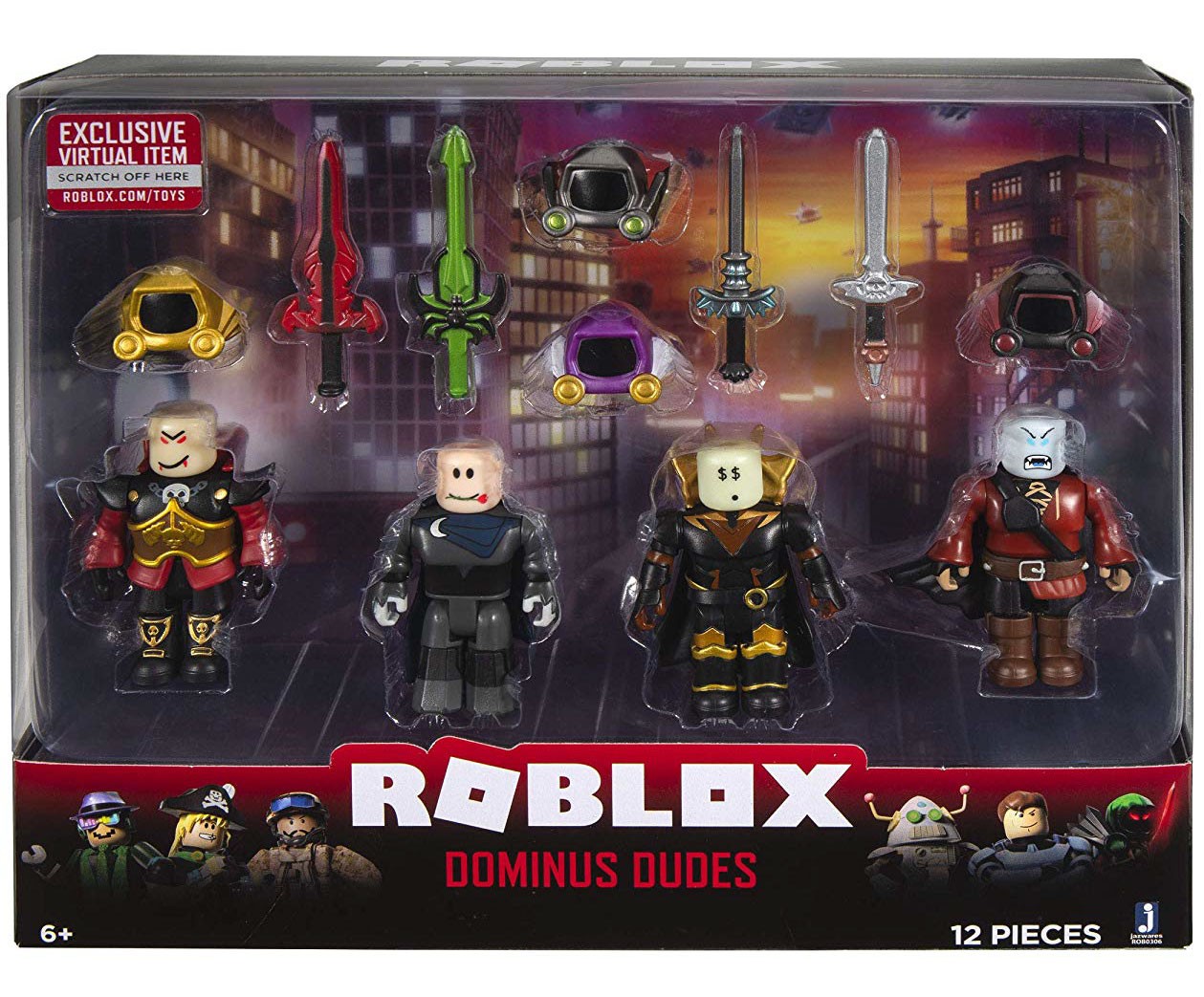 Roblox Mix Match Dominus Dudes 3-Inch Figure 4-Pack Set