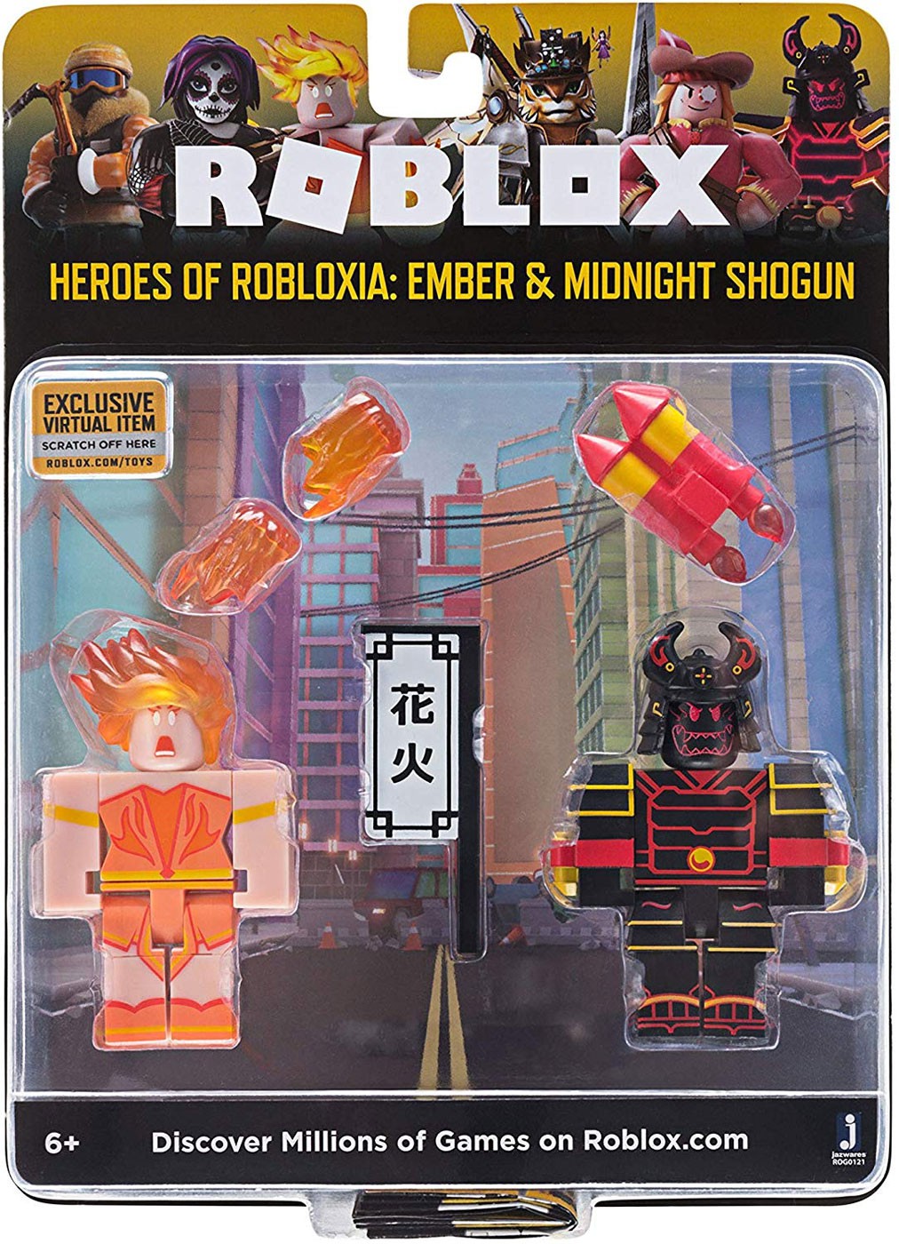 Heroes Of Robloxia Ember Midnight Shogun Action Figure 2 Pack