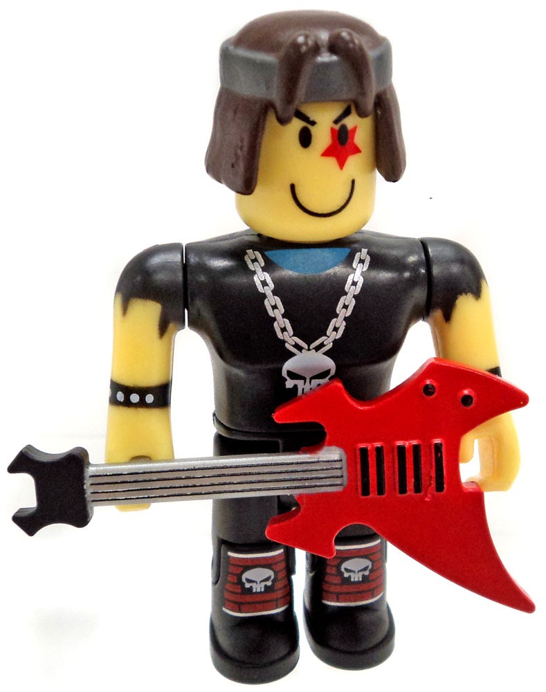 Roblox Punk Rocker With Guitar Minifigure Loose Ebay