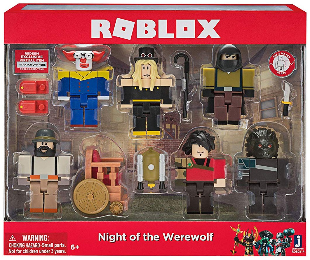 Roblox Night Of The Werewolf Action Figure 6 Pack 191726004196 Ebay - roblox citizens of roblox 3 action figure 6 pack jazwares toywiz
