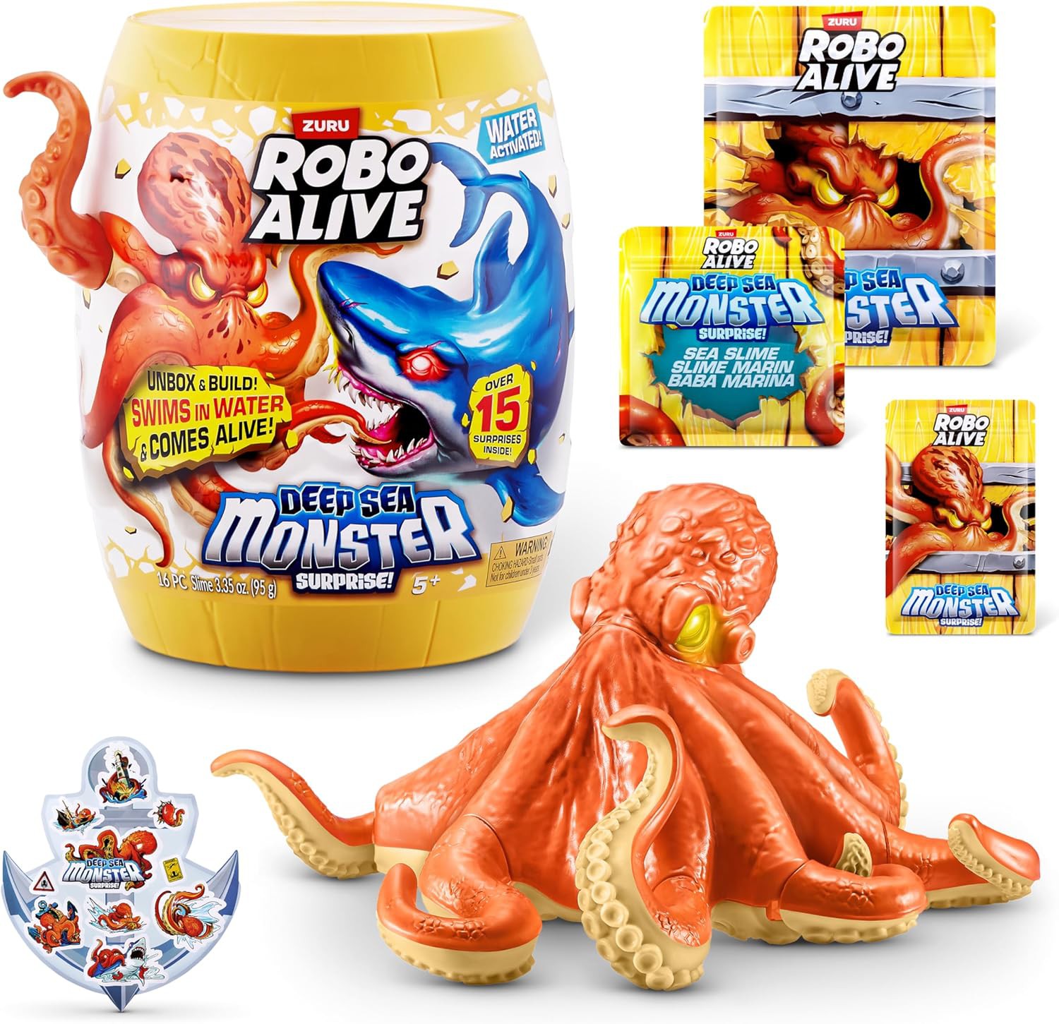 Robo Alive Deep Sea Monster Octopus Pack [Over 15 Surprises!] | eBay