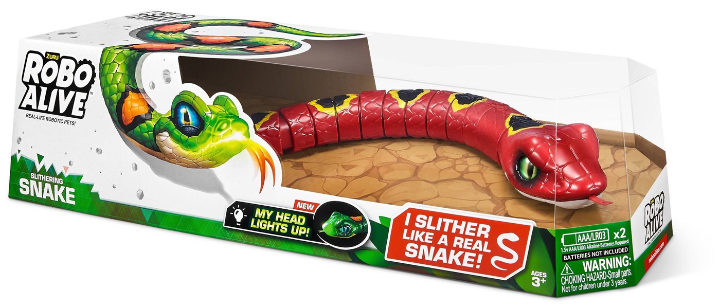 Robo Alive Slithering Snake Robotic Pet Figure [Red, 2022] | eBay