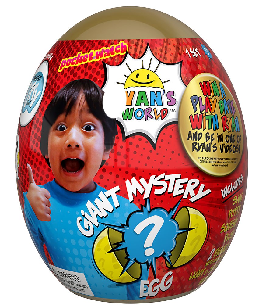 ryan's world giant egg surprise