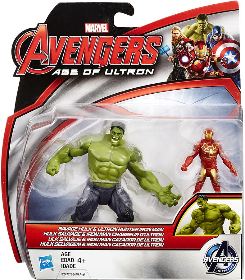 Marvel Avengers Age of Ultron Hulk and HulkBuster Figure 2.5 inch