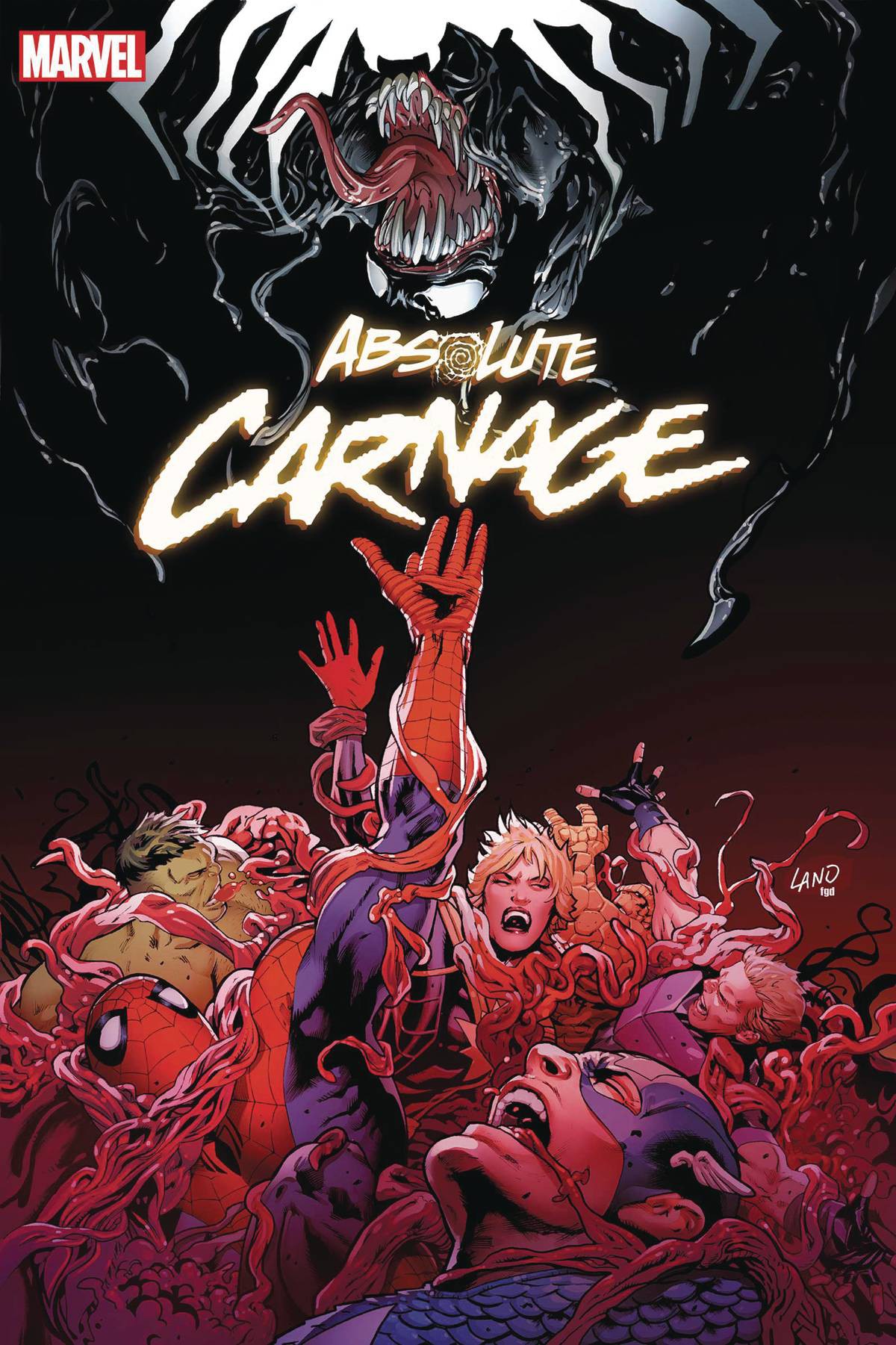 Marvel Comics Absolute Carnage 5 Comic Book [Greg Land Variant Cover