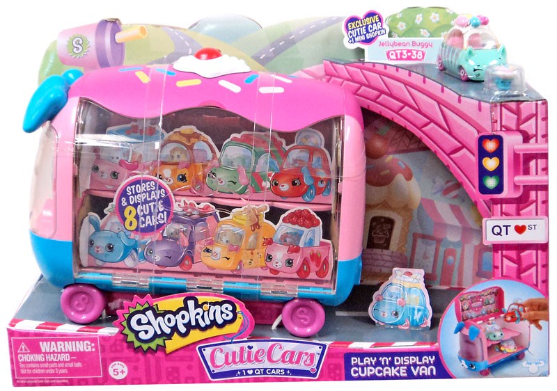 shopkins cutie cars collectors rainbow cake cupcake van