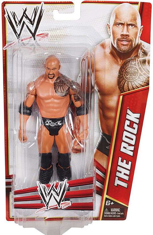 WWE Wrestling Signature Series 2012 The Rock Action Figure 746775183165 ...