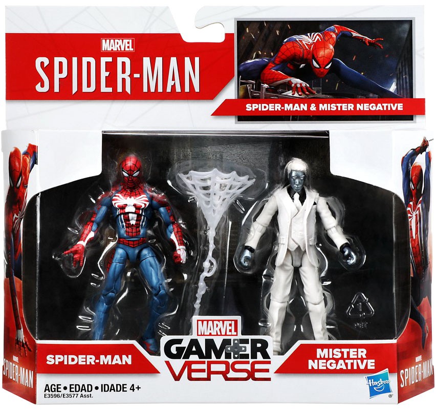 negative spiderman figure