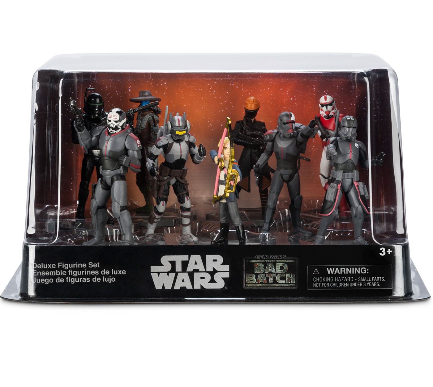 Disney Star Wars The Bad Batch 9-Piece PVC Figure Deluxe Play Set