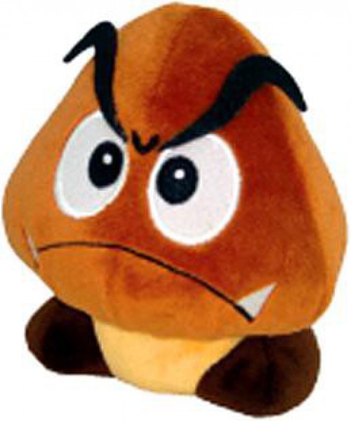 super mario plush goomba