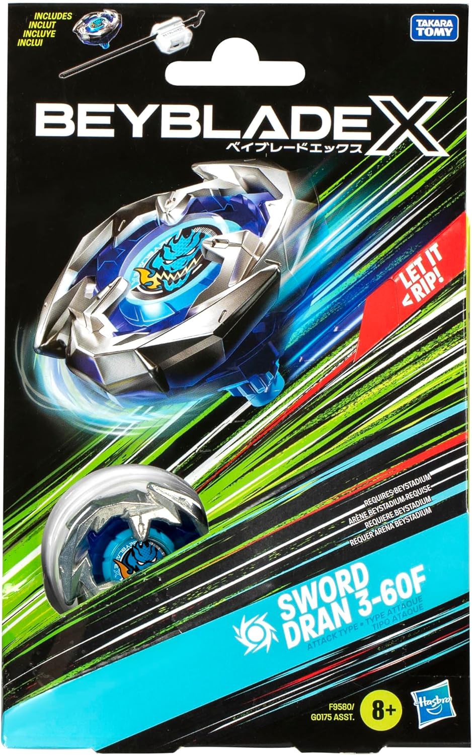 Beyblade X Sword Dran 3-60F Starter Pack Set | eBay