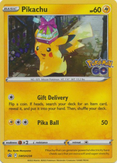 pokemon go pikachu card price Pokemon Trading Card Game Sword & Shield Promo Pikachu SWSH234