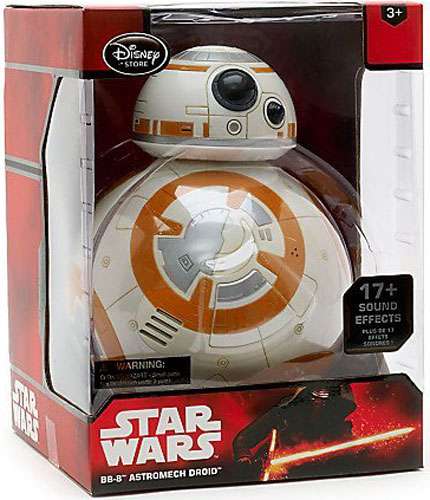 Disney Store Star Wars BB-8 Talking 9.5 inch Figure Droid Sounds Moving 2015 NEW