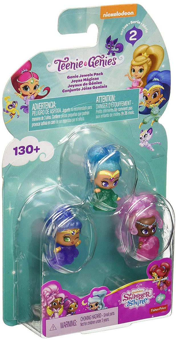 FISHER PRICE SHIMMER /& SHINE TEENIE GENIES SURPRISE RINGS X 3 NEW BLIND PACKS